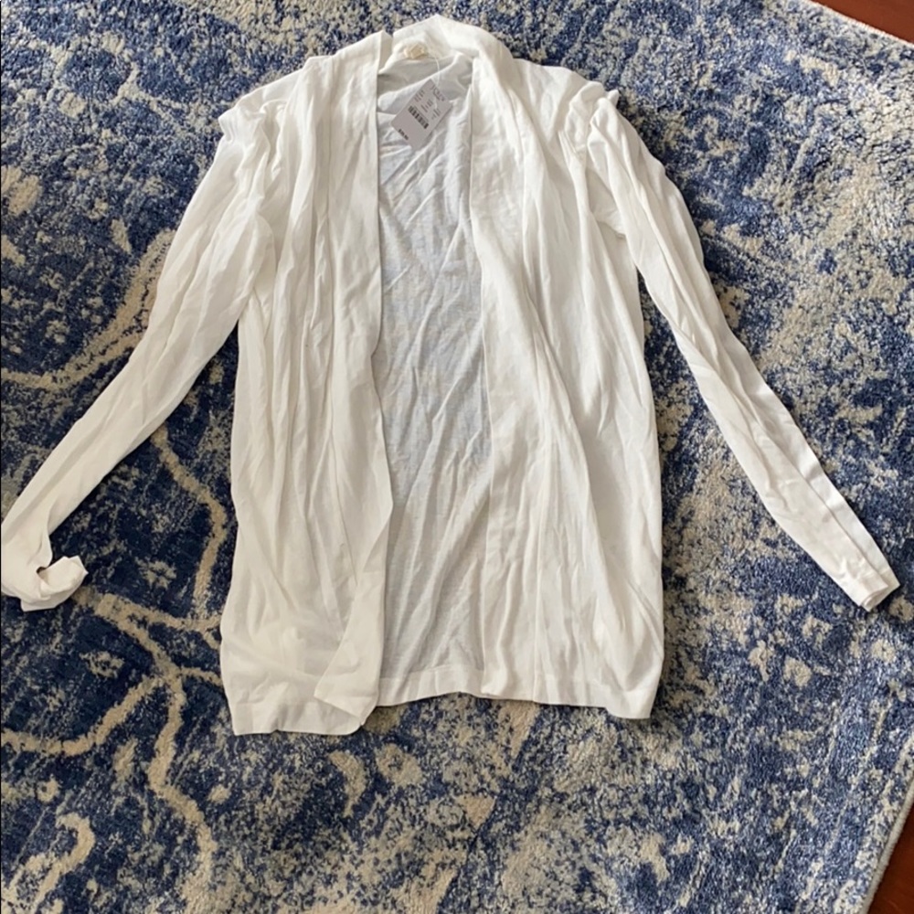 Jcrew white cardigan